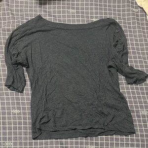 Women's Charcoal Gray Top